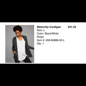 Maternity cardigan